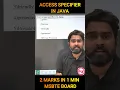 Access specifier in java V2V Cass In Hindi