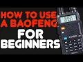 Baofeng UV-5R For Beginners - Quick Start Guide UV5R Basics Buttons Menus Saving A Channel