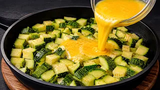 I've never eaten such delicious zucchini! Nobody knows this recipe! Only 2 ingredients! ASMR