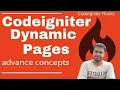 Creating Dynamic pages in Codeigniter Dynamic pages in Codeigniter like WordPress ci4
