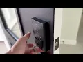 Kwikset 9270CNT 514S Contemporary SmartCode Touchpad Electronic Deadbolt SmartKey Matte Black Finish