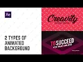 Animated Backgrounds in After Effects Dynamic Background Motion Graphics Tutorial No plugins
