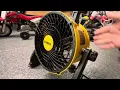 DEWALT 16 Inch Heavy Duty Floor Fan High Velocity Barrel Shop Fan for Warehouse Workshop Factory