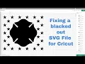 Cricut Design Space with blacked out vector files fix