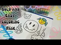 Coloring in my 90 s Retro Bold and Easy Coloring book Fun Doodle art Coloring thru Chaos Page 1