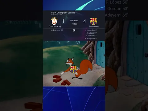 Galatasaray 1 4 Barcelona | Highlights