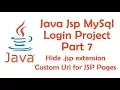 Hide jsp extension Custom Url for JSP Pages-Java Jsp MySql login Project Part 7