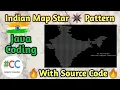 How to Create Indian Map Star Patern in Java in Java Computer Connection