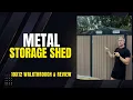 10x12 Metal Storage Shed Review Walkthrough - Patiowell and Auxon Size Sturdiness