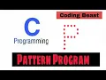 Pattern programs Printing stars in P shape Alphabet P in pattern using for loop in c Star pattern
