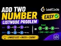 Linked List Addition Problem in JavaScript LeetCode