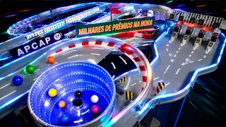 WHO WINS? 6-Color Marble Race | 18 Meters of Thrills