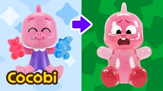 Comi Bala de Gelatina! 🍬 Por que estou com dor de barriga? 😣 | Canções Infantis | Cocobi