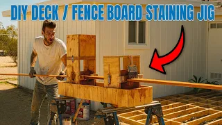 I Built a Deck Fence Board Staining Machine and Saved 5 000