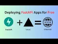 How to Deploy FastAPI App or API for FREE on Vercel