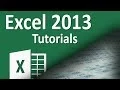 Excel 2013 - Tutorial 02