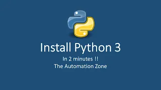 Install Python in 2 minutes - Python Tutorial 1