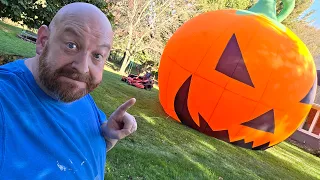I POPPED THE GREAT INFLATABLE PUMPKIN! daily vlog 292 Halloween 2026