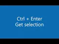 JavaScript How to get selected text if Ctrl Enter is pressed