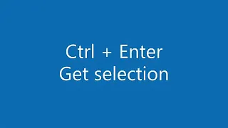 JavaScript How to get selected text if Ctrl Enter is pressed