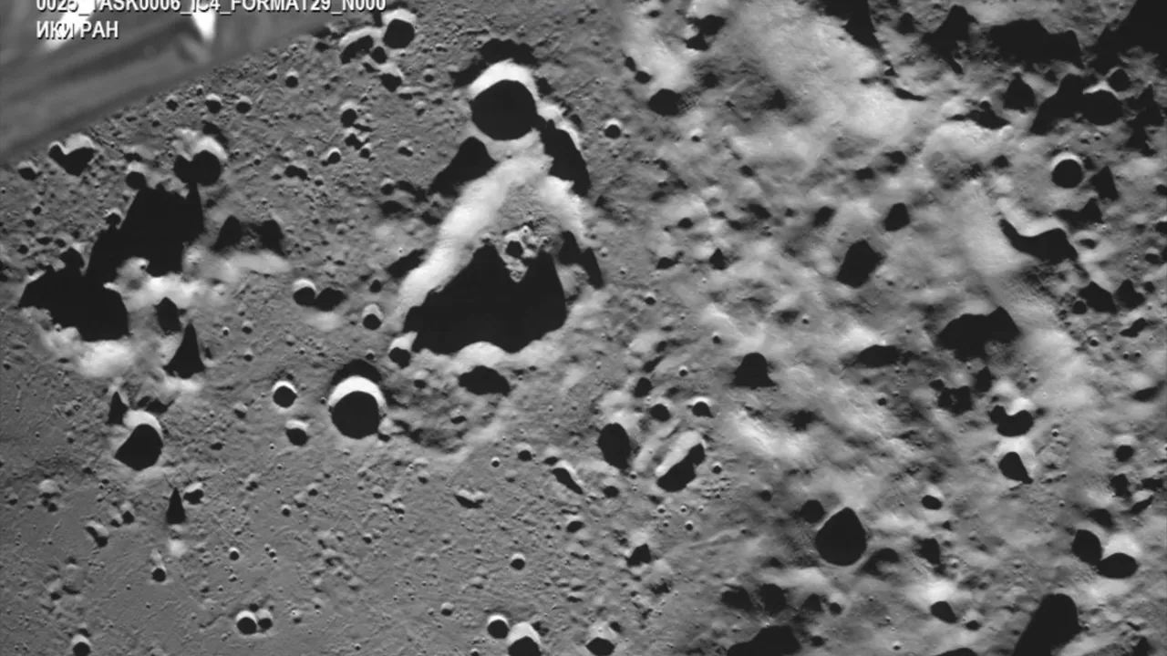 Luna-25 first image of the Moon