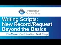 FileMaker Certification Preparation New Record Request