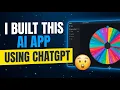 I Built a Desktop App Using ONLY ChatGPT No Coding