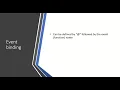 Databinding in Blazor