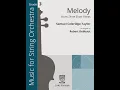Download Lagu Melody (CAS160) Samuel Coleridge-Taylor, arr. Robert Debbaut