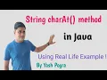 Java String charAt method Java String charAt method with example