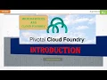 Pivotal Cloud Foundry What is Pivotal Cloud Foundry Cloud Foundry Green Learner