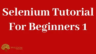 Selenium Tutorial for Beginners 1