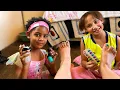 Kids Give Their Aunt the Ultimate DIY Pedicure So Relaxing Foot Scrub Massage Nail Polish