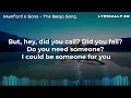 Mumford & Sons - The Banjo Song (Lyrics)