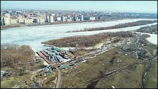 Пожароопасные места в Омске выявляют с помощью дронов
