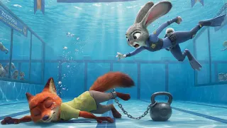 😱🐰 Judy Scared: Nick is UNDER WATER 🔥
