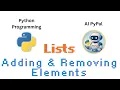55 Adding and removing list elements