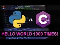Python vs CSharp Speed Comparison Test