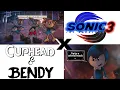 Lagu A Cuphead \u0026 Bendy X Sonic Movie 3 Voiceover Video 