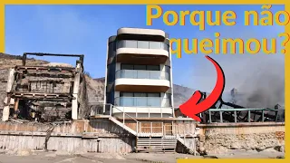 Porque somente essas casas ficaram de pé após os incêndios  de Los Angeles?