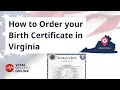 How to Order Your Virginia Birth Certificate Vital Records Online