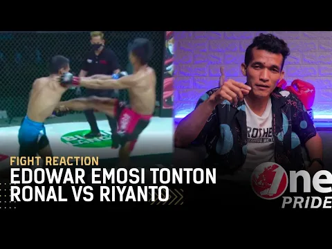 Edowar Sampai Emosi Ingin Naik Oktagon di Partai Ronal Siahaan vs Riyanto | Fight Reaction FN 41