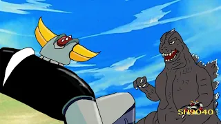 Godzilla Vs Grendizer Goldrake غرندايزر  Godzilla Vs Grendizer Goldrake غرندايزر