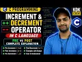 Lecture 7 and Decrement Operator in C Language Pre Increment vs Post Increment