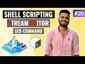 Stream Editor SED Command in Unix Shell Scripting Lecture Shell Scripting Tutorial
