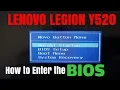 Lenovo Legion Y520 How to enter BIOS Boot Menu