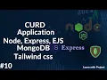 CURD Application Node Express Ejs mongodb tailwind css user login backend