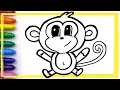 Five Little Monkeys Drawing and Coloring Pages for Kids Learn Colors Whoopee Playhouse