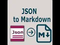Json To Markdown table