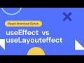useEffect vs useLayoutEffect React Interview Prep